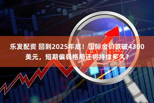 乐发配资 回到2025年底！国际金价跌破4300美元，短期偏弱格局还将持续多久？